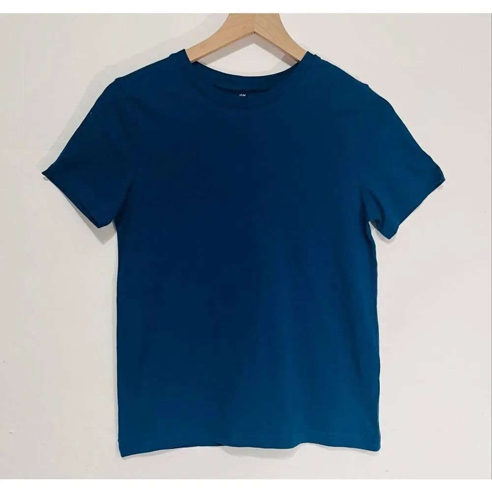 H & M Teal Short Sleeve Tee Boys Size 12/14 NWT